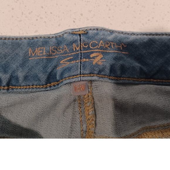 Beautiful Melissa McCarthy Women's Blue Jeans Pants Floral Size 16W - Picture 3 of 6